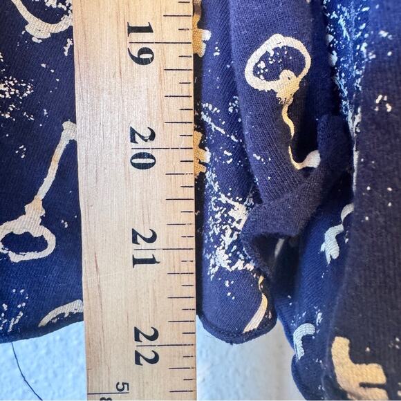 Effie’s Heart Blue Key Print Circle Skirt Women XL Retro Pinup Rockabilly Modest - Picture 7 of 8